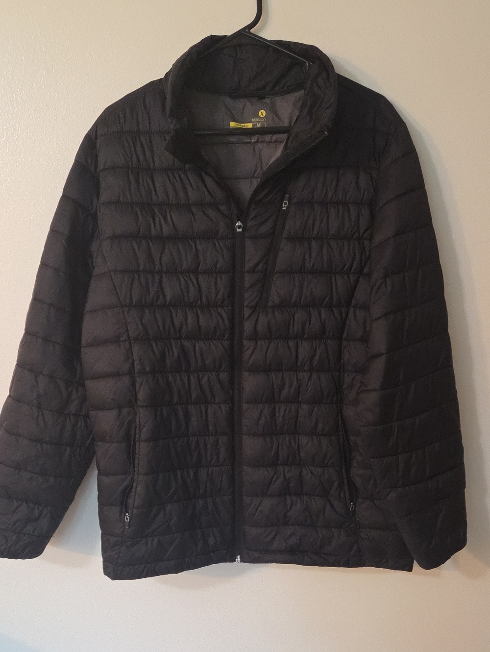 Xersion Black Quilted Lightweight Puffer Jacket